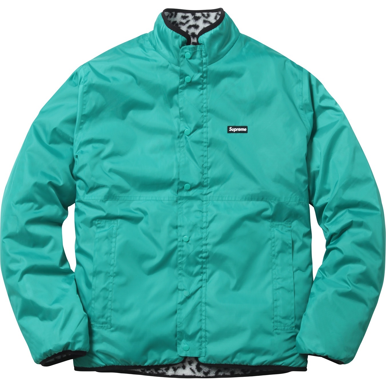 Leopard Fleece Reversible Jacket view 5